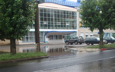 В Кирове из-за нового асфальта затопило тротуар