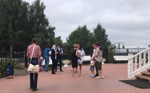 Жена Никиты Белых в Кирове крестила ребенка