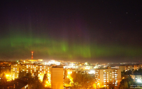 В небе над Кировской областью сфотографировали северное сияние