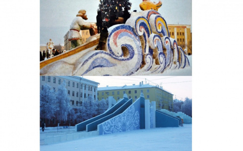 8 удивительных фото горок на Театральной площади из прошлого века