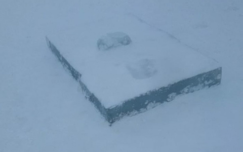 Вандалов, которые сломали ледяную скульптуру на Театральной площади, вычислят по камерам