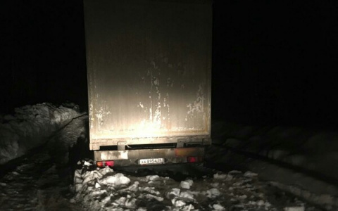 Местные жители трое суток кормили дальнобойщика, застрявшего на фуре в лесу Кировской области