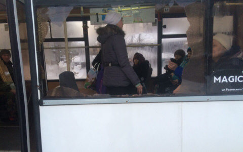 В Кирове хулиганы повредили стекла двух автобусов