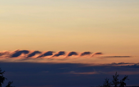Фотографии редких облаков удалось сделать в Кировской области