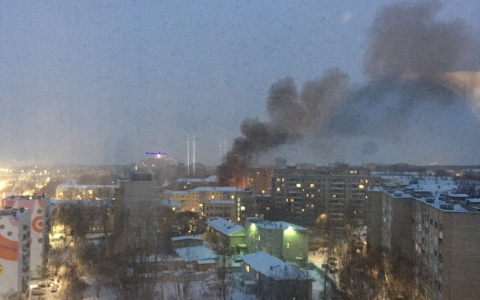 Кировчане заметили черный дым в районе автовокзала