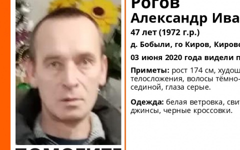 В Кировской области разыскивают пропавшего мужчину в белой ветровке