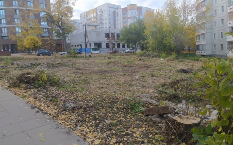 Активисты обустраивают новый сквер в историческом центре Кирова