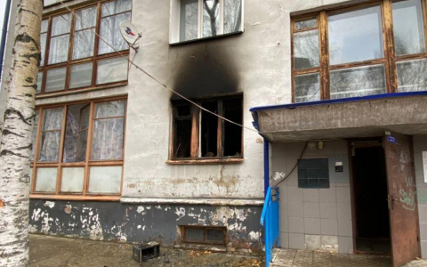 В центре Кирова в пожаре пострадала женщина