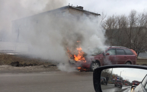 Что обсуждают в Кирове: горящий автомобиль и задержание покупателя в маске