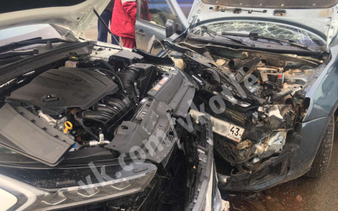 Авария с пострадавшими в Котельниче: из-за собаки столкнулись два автомобиля