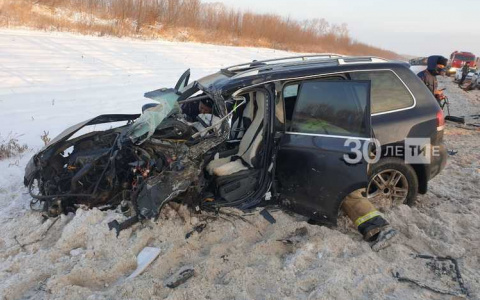 Кировчанка из-за лопнувшего колеса влетела под автовоз на трассе в Татарстане
