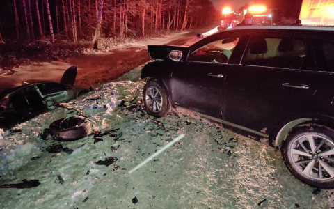 На трассе под Юрьей лоб в лоб столкнулись две иномарки: есть погибшие