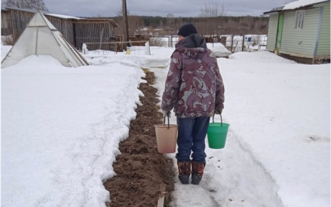 Жители Кировской области вынуждены топить снег