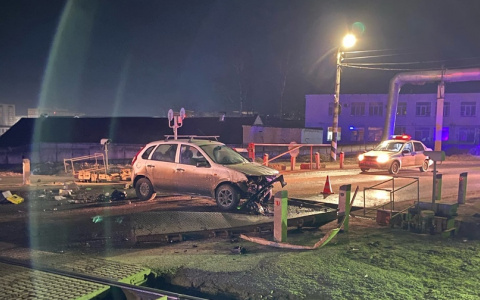 В Кирове наездом на отбойник закончилась «пьяная» погоня от сотрудников ДПС