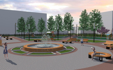 В Нововятском районе планируют разбить сквер с фонтаном и сценой