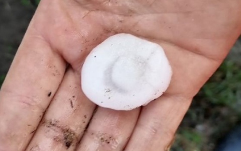 В Кировской области выпал град около 4 сантиметров