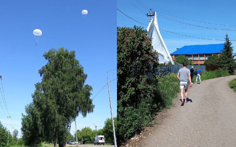 В Кировской области парашютист пострадал, приземлившись на крышу дома