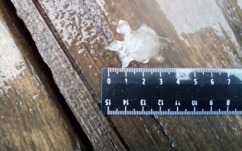 Крупный град ударил по Кировской области