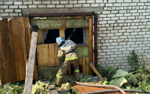 В Кировской области загорелся цех, в котором заготавливали чагу