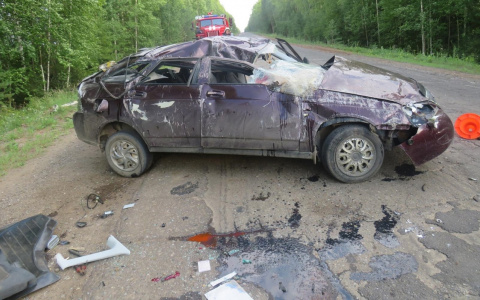 В Кировской области за сутки на трассах опрокинулись три автомобиля