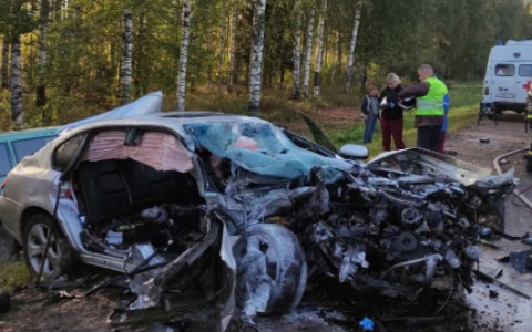 В Кировской области в ДТП на трассе три человека погибли и четверо пострадали