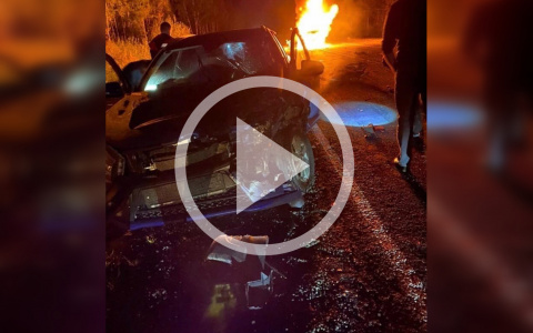 Появилось видео смертельного ДТП с грузовиками в Юрьянском районе