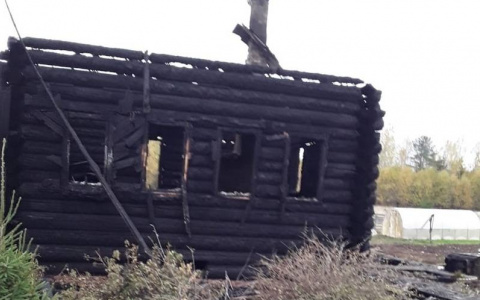 В Шабалинском районе сгорел жилой дом