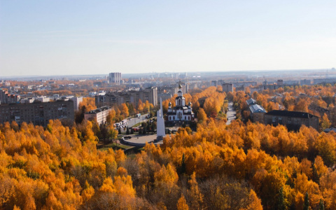 Середина осени в Кирове удивляет золотой листвой: фоторепортаж