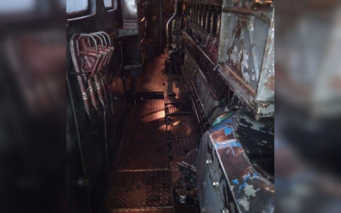 В Кировской области загорелся тепловоз