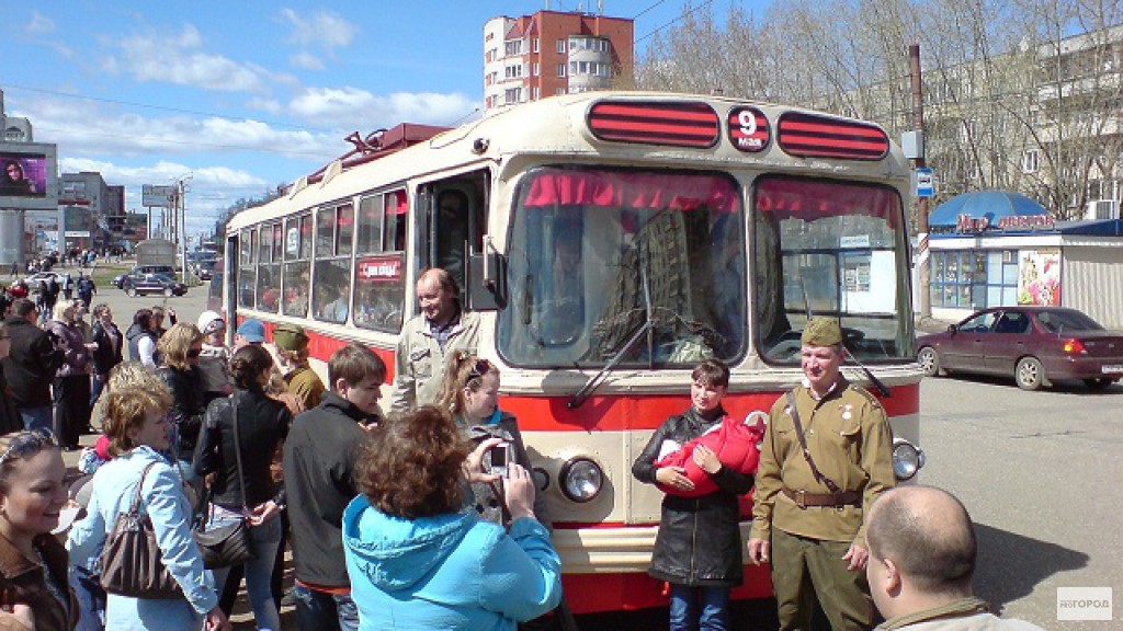 В День Победы по Кирову будет ездить бесплатный ретро-троллейбус