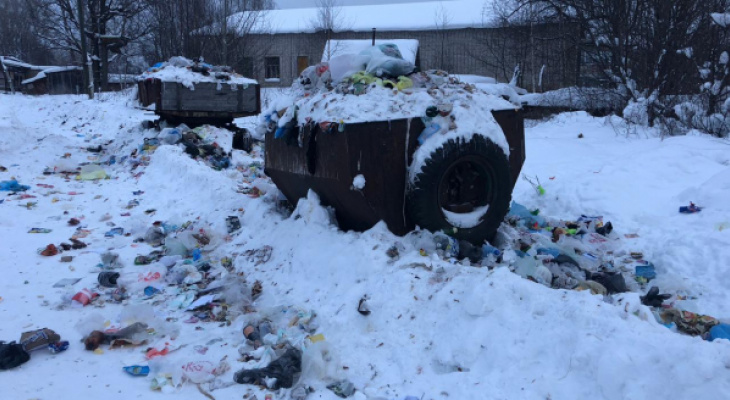 Из заречной части Котельнича мусор не вывозили с начала года