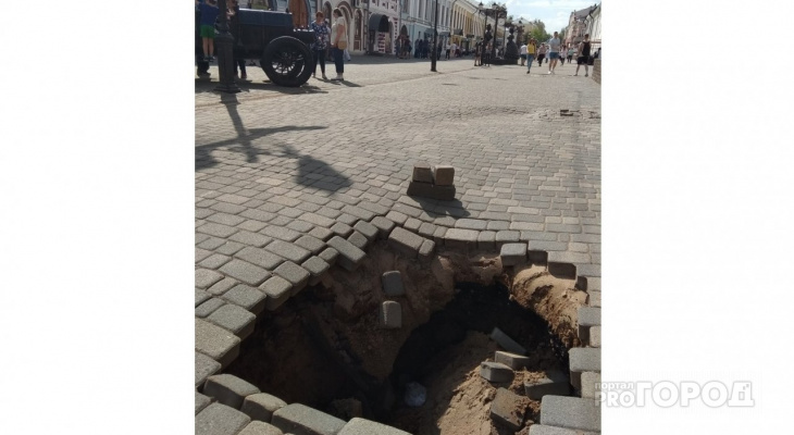 В мэрии рассказали, когда отремонтируют брусчатку на улице Спасской
