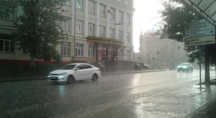 На Киров надвигается активный южный циклон с сильными дождями