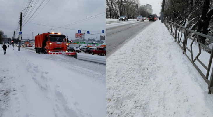 В администрации Кирова рассказали, когда дороги очистят от снега