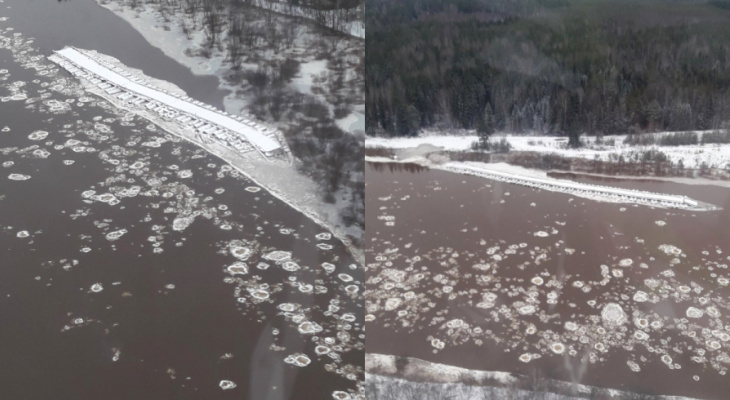 В Кировской области обнаружили 2 оторвавшихся моста, когда эвакуировали роженицу