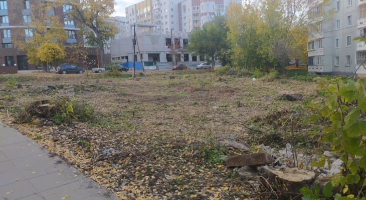 Активисты обустраивают новый сквер в историческом центре Кирова