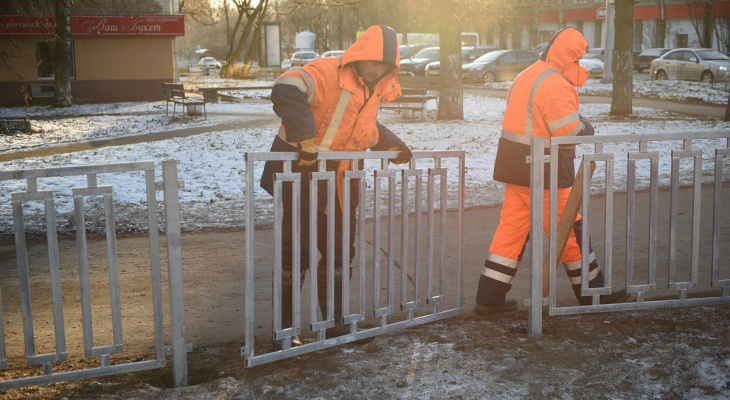 В Кирове впервые демонтировали установленные серые ограждения