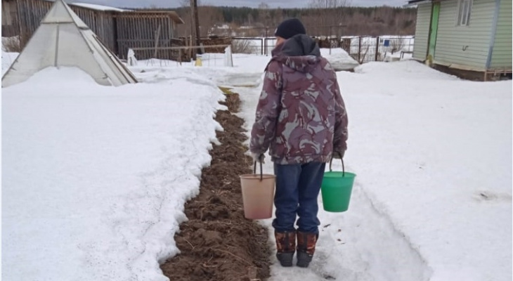 Жители Кировской области вынуждены топить снег