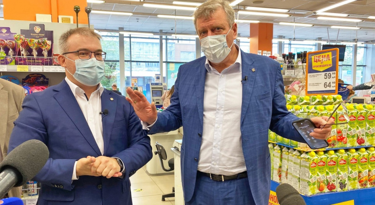 Губернатор лично проверил меры по профилактике распространения COVID-19 в кировских магазинах