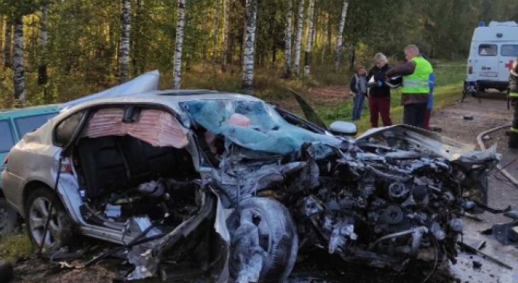 В Кировской области в ДТП на трассе три человека погибли и четверо пострадали