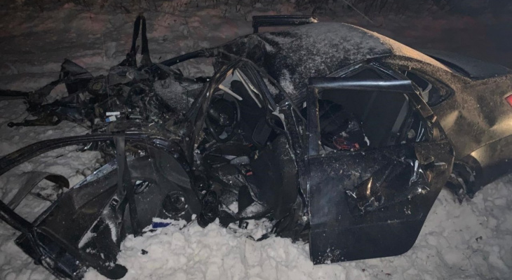 В Кировской области в ДТП на трассе погиб 29-летний водитель «Гранты»