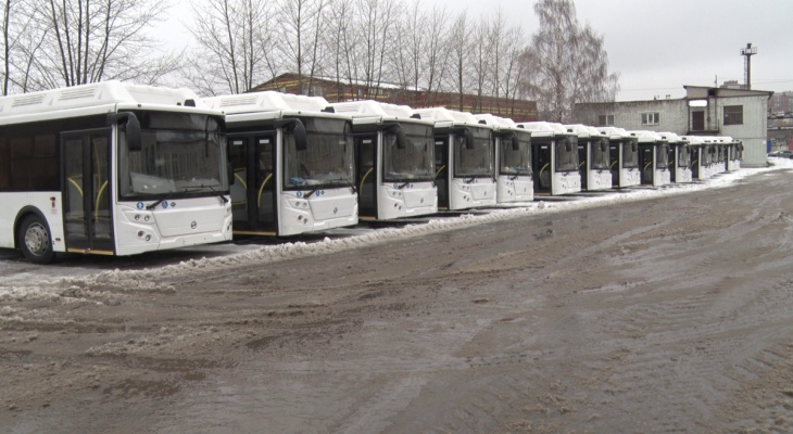 В Киров поступили 52 новых автобуса, оснащенных по последнему слову техники