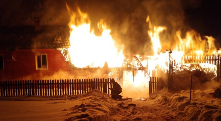 В Кировской области пожар унес жизнь 47-летнего мужчины