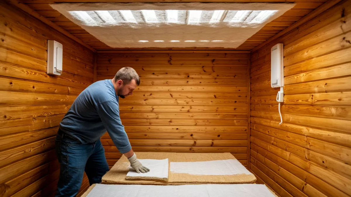 Не минвата и не опилки: вот чем утепляют потолок в бане деревенские гении - лучше любых современных материалов