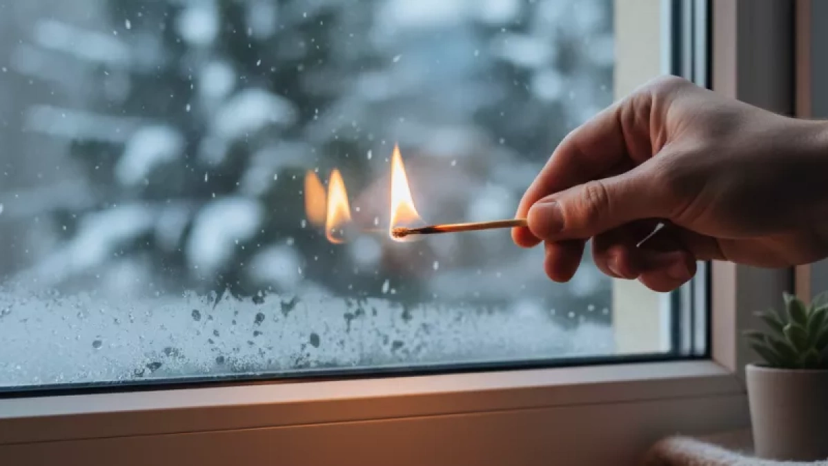 Беру спичку - и из окон не сифонит даже при сильном ветре: герметичность за 2 минуты - подоконник больше не холодный