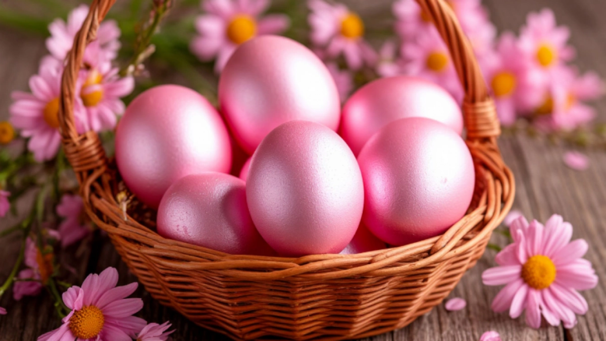 Свекла и луковая шелуха не в моде: красим пасхальные яйца новым способом - скорлупки будут цвета нежной розовой дымки