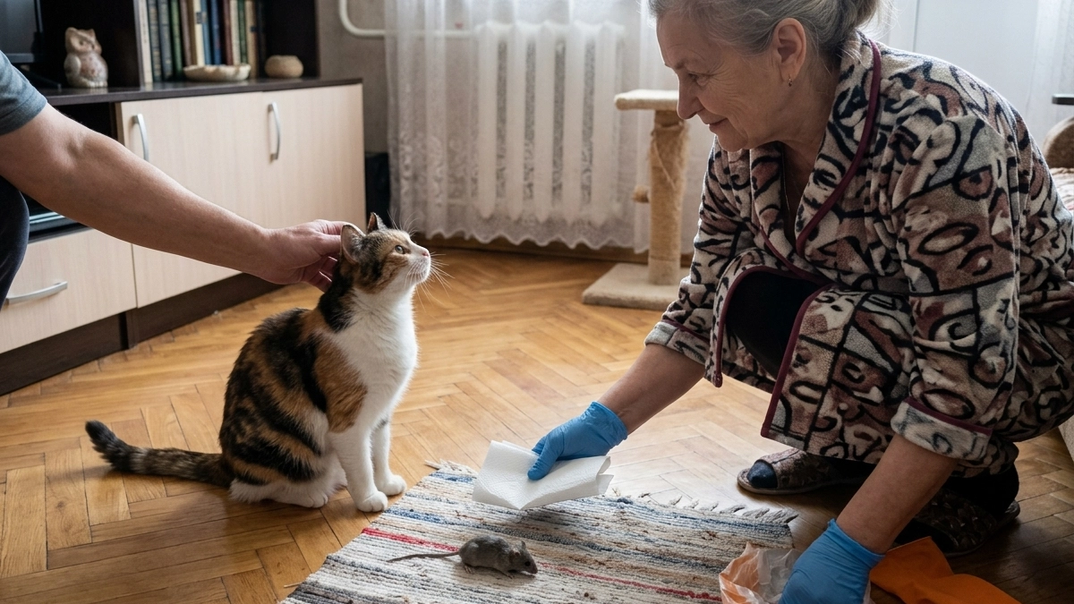 На самом деле кошка приносит нам мышь не только чтобы накормить или порадовать - ветеринар дал точный ответ