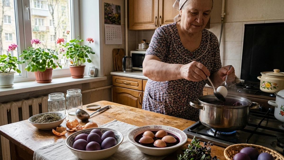 Не шелуха и не ягоды: окуните яйца в отвар из этой травы - сливовый цвет произведет фурор среди гостей на Пасху