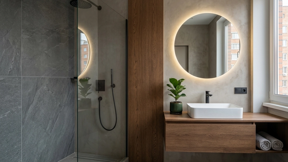 Плитка в ванной уходит в прошлое: 5 современных материалов, которые рекомендуют дизайнеры в 2026 году
