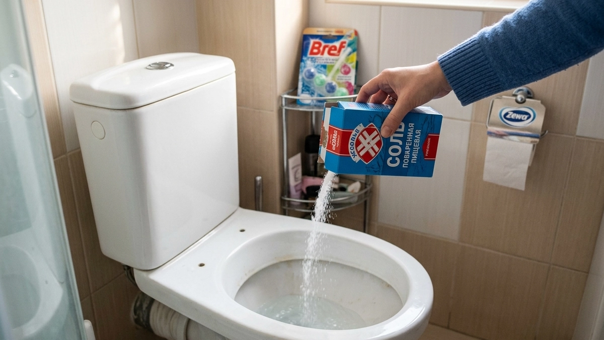 Почему опытные хозяйки солят воду в унитазе: запомните это на всю жизнь